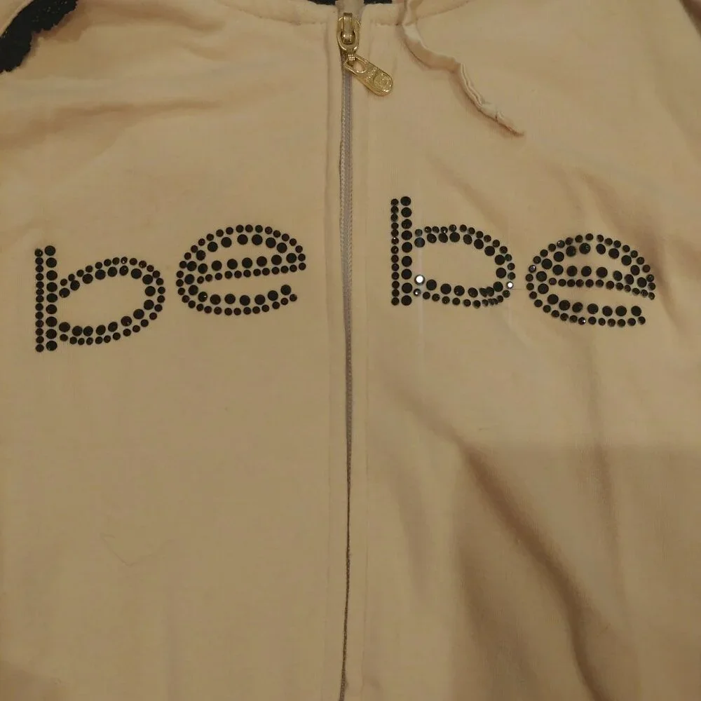 Vintage Bebe zip-up hoodie size Small - Picture 8 of 10